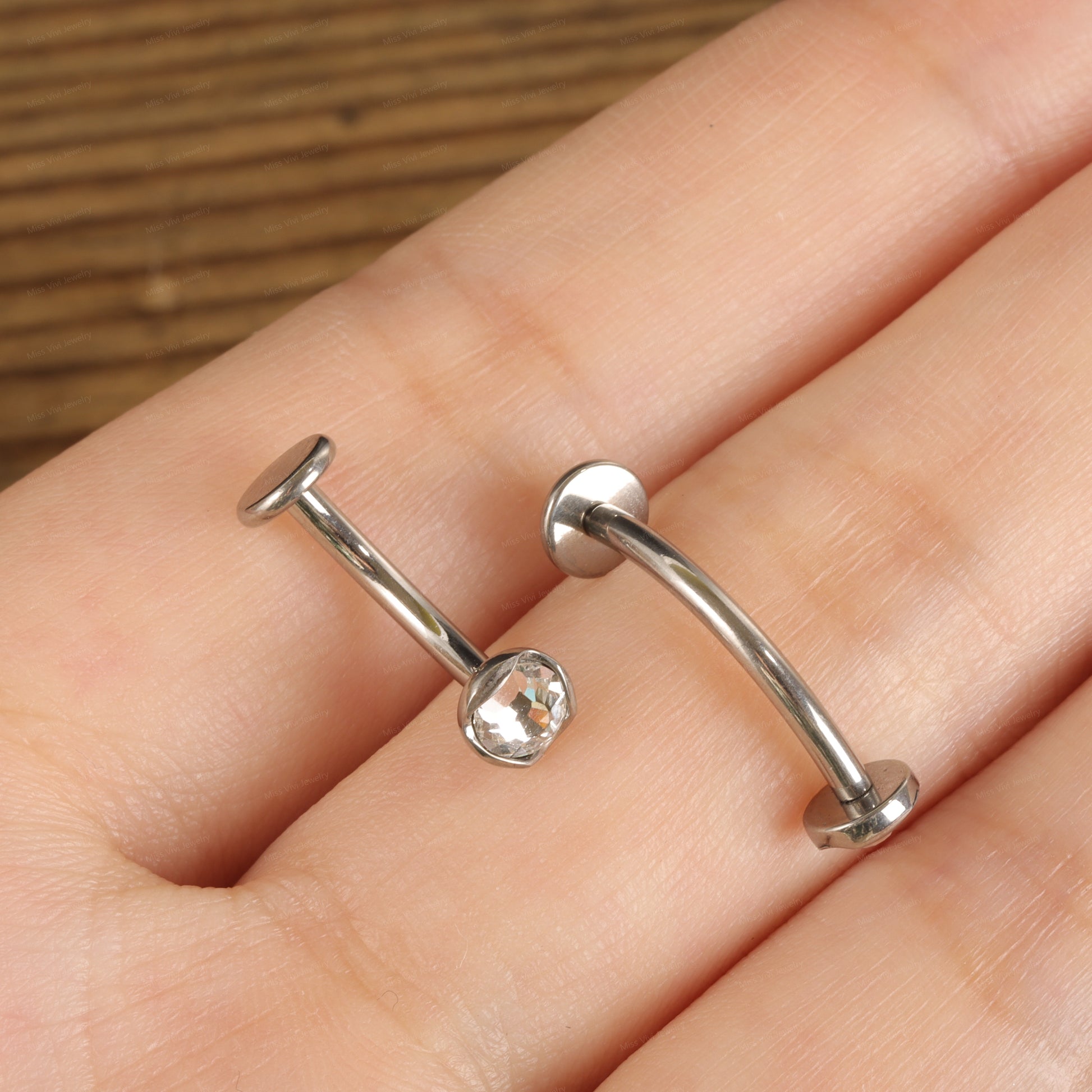 14G Fat Belly Button Ring| Titanium Navel Jewelry| Internally Threaded Belly Ring| Belly Bar| Comfortable Belly Ring| Waterproof Belly Ring Miss Vivi Jewelry