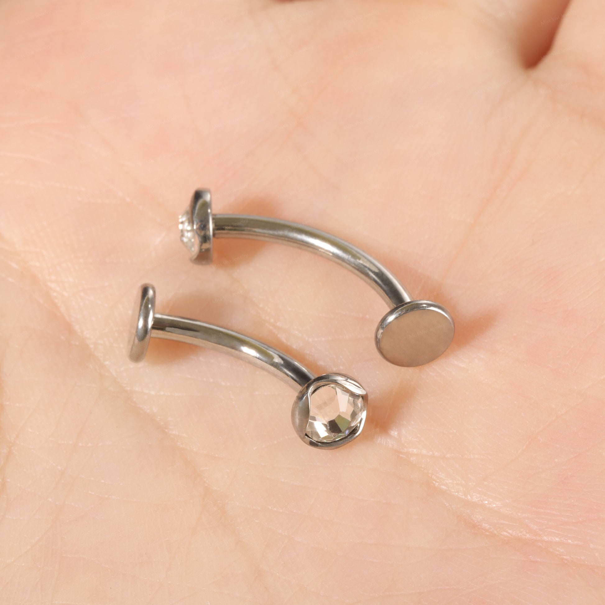 14G Fat Belly Button Ring| Titanium Navel Jewelry| Internally Threaded Belly Ring| Belly Bar| Comfortable Belly Ring| Waterproof Belly Ring Miss Vivi Jewelry