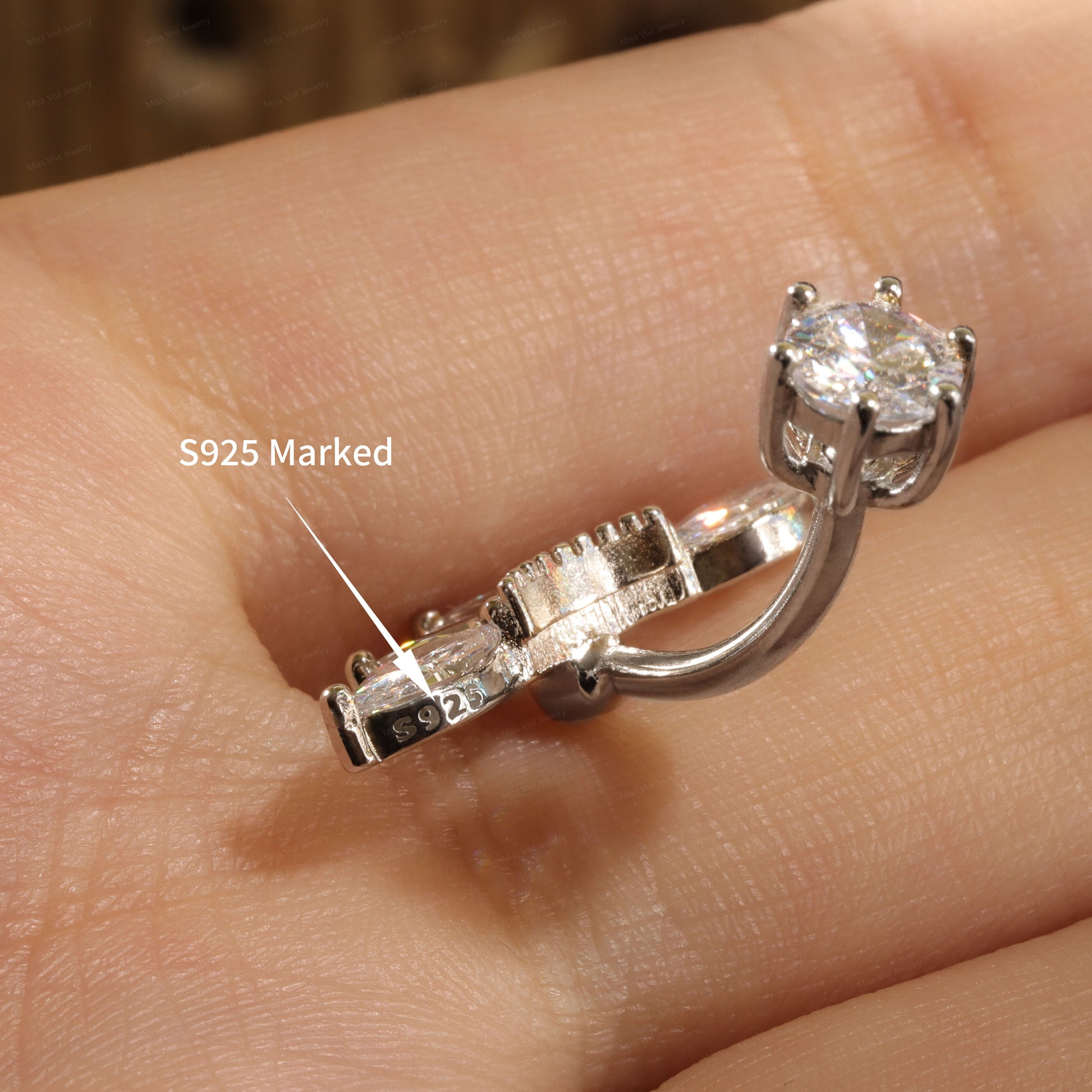 14G Sterling Silver CZ Belly Button Ring| Horse Eye Shaped CZ Belly ring| Waterproof Belly Bar| Fresh piercing navel jewelry 1.6*6/8/10/12mm Miss Vivi Jewelry