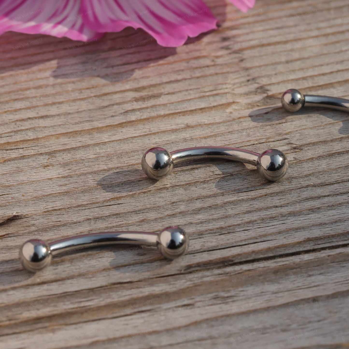 14G/1.6mm F136 Titanium Belly Button Ring/ Internally Threaded Belly Bar/ Daily Belly Jewelry/ Fresh Piercing Jewelry/ Hypoallergenic Bar Miss Vivi Jewelry