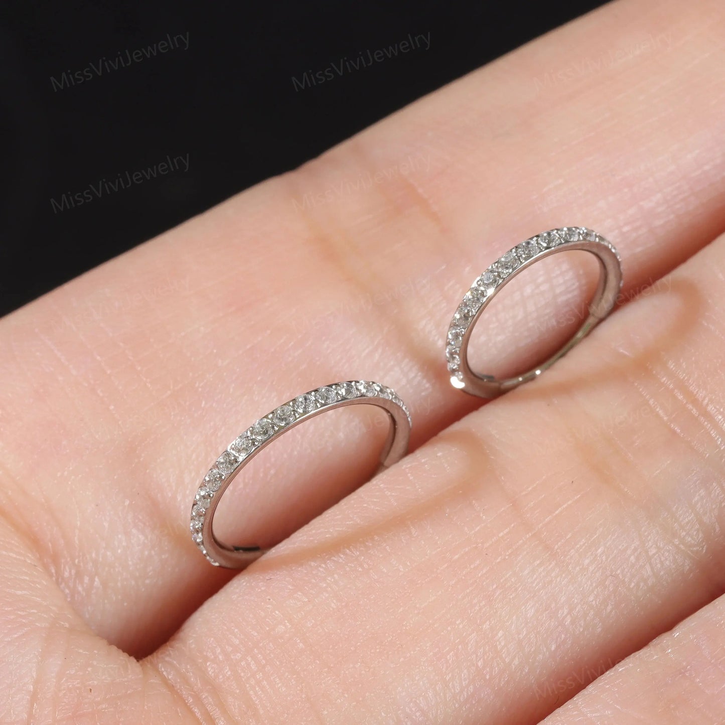 20G Implant Titanium CZ Nose Ring/ Shiny Nostril Hoop/ Minimalist Nose Ring/Silver Nose Hoop/Nose Piercing Jewelry/ Nose Ring Hoop0.8*8/10mm Miss Vivi Jewelry